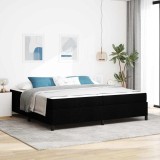 Cumpara ieftin Pat cu arcuri Negru, Negru 200 x 200 cm