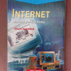 Internet, manual pentru liceu, filiera teoretica - Emanuela Cerchez