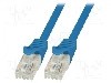 Cablu patch cord, Cat 6, lungime 1.5m, U/UTP, LOGILINK - CP2046U