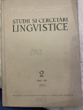 Revista Studii si cercetari lingvistice, anul XIV, nr. 2, 1963