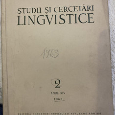 Revista Studii si cercetari lingvistice, anul XIV, nr. 2, 1963