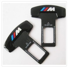 2 x Suport centura siguranta auto pentru BMW M Power Logo sound stopper foto