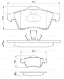 BOSCH 0 986 494 008 set placute frana,frana disc
