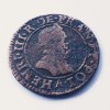 Franta Double Tournois 1585 A Paris, Henric III, 2 Deniers, Moneda Veche