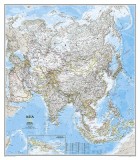 National Geographic: Asia Classic Wall Map (33.25 X 38 Inches)