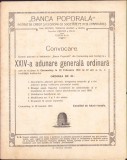 HST A507 Convocare 1931 Adunarea generală Banca Poporală Caransebeș