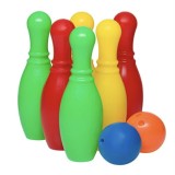 Set 8 piese, popice si bile bowling, pentru copii, multicolor