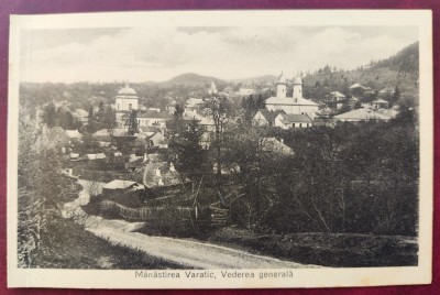 Neamt - Manastirea Varatic (Varatec) Vederea generala 1931 - printata, necirculata, Editura L. Herscovici Tg. Neamt foto