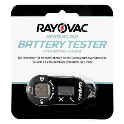 Tester Rayovac pentru baterii auditive zinc aer 10 /13 /312 /675 Ecran LCD foto