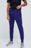 Under Armour pantaloni de trening culoarea violet, neted 1357128-012