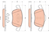 TRW GDB1896 set placute frana,frana disc