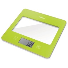 Cantar de bucatarie Sencor, maxim 5 kg, sticla securizata, Verde
