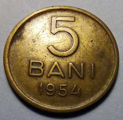 Monedă 5 bani 1954 (#1) foto