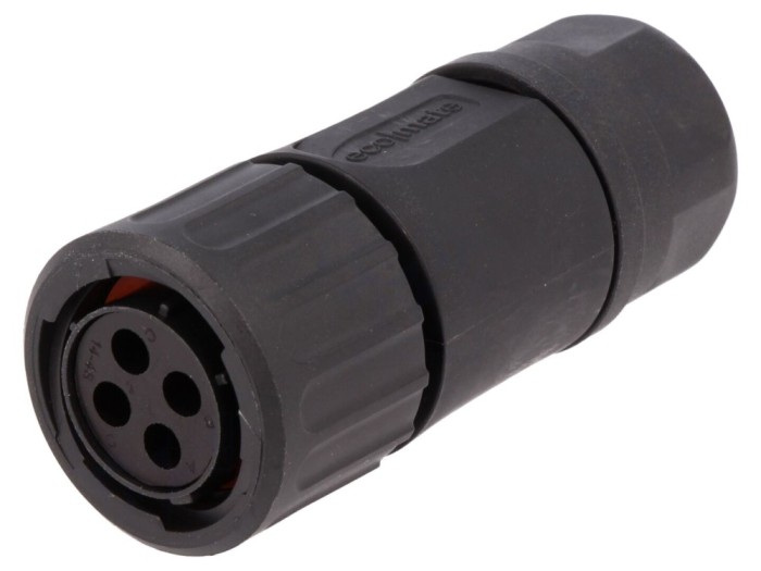 Conector circular pe cablu 4-pini mamă
