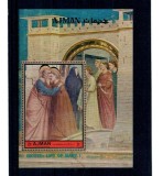 Ajman 1972 - Picturi religioase, Giotto, arta, colita neuzata