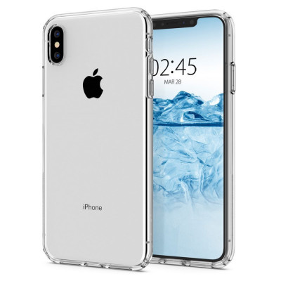 Husa Spigen Cristal Lichid pentru Apple iPhone X/XS Transparent foto