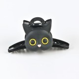 Cleste de par negru cu pisica