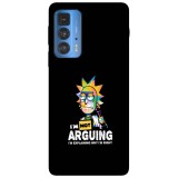 Husa compatibila cu Motorola Moto G20 model I&amp;#039;m not arguing Rick, Silicon, TPU, Viceversa, Transparent, Carcasa