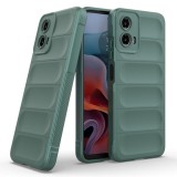 Husa wave, compatibila cu Motorola Moto G34, Grip Anti-Soc, Tpu, Deep Green, ALC MOBILE