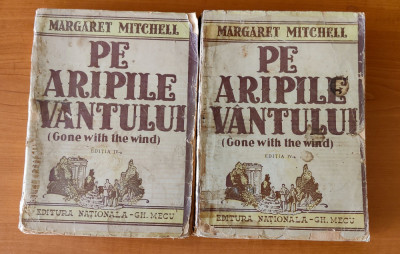 Margaret Mitchell - Pe aripile v&amp;acirc;ntului - 2 volume (Ed. Nationala Gh. Mecu) foto