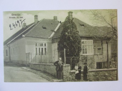 Rara! Carte postala Oravita(Caras-Severin) necirculata 1927:Strada de sus foto