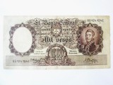 Rară! Argentina 1000 Pesos 1966-1969,bancnota din imagini la cel mai mic preț
