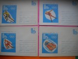HOPCT PLIC LOT NR 38 - 5 PLICURI OLIMPIADA DE IARNA LAKE PLACED 1980 SUA- SPORT --ROMANIA