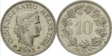 Elvetia 1993 - 10 rappen, circulata