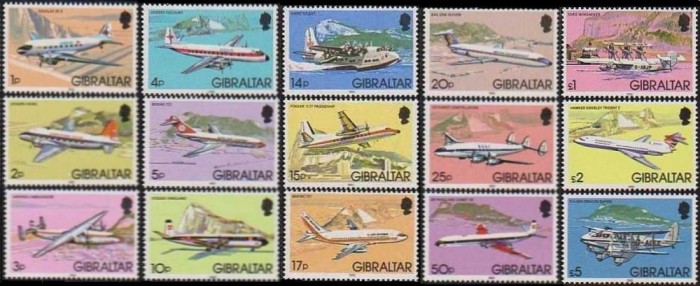 GIBRALTAR - 1982 - Avioane