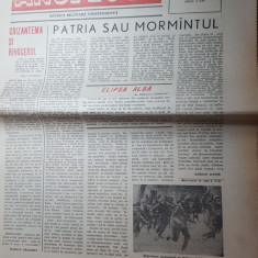 ziarul "anul 2000" 15 februarie 1990-anul 1,nr.1 - prima aparitie a ziarului