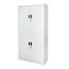 Dulap metalic cu 4 usi pline securizate, 1800x900x400mm, cu inchidere cu cheie, pentru birouri si ateliere