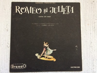 Serghei Prokofiev sergei Romeo si Julieta scene din balet disc vinyl lp muzica clasica romantica electrecord STM ECE 0852 VG+ foto