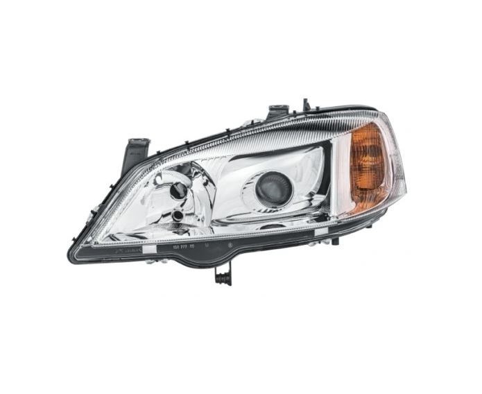 Far OPEL ASTRA G, 01.1998-08.2009, DEPO, fata, partea stanga, xenon;tip bec D2S+H7+W5W; electric; argintiu; fara bec descarcare; fara ballast; fara m