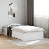 VidaXL Cadru de pat cu sertare, alb, 90x200 cm, lemn prelucrat