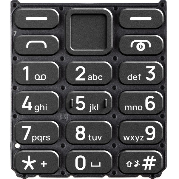 Tastatura Latina HMD 110 / Nokia 110 4G (2024), Neagra, Service Pack SP20Z14Z1424S