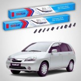 Cumpara ieftin Ștergătoare Suzuki Liana Combi ER 2001-2007 | Braț Plastic | Set Față Flat Premium &ndash; TeamCar&reg;