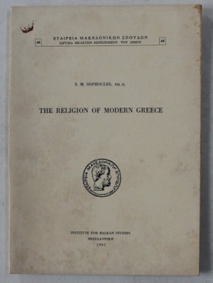 THE RELIGION OF MODERN GREECE par S.M. SOPHOCLES , 1961 foto