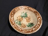 Arta / Traditie - Farfurie veche taraneasca cu flori realizata in Transilvania !