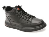 Ghete BITE THE BULLET negre, 82735, din piele naturala