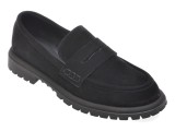 Mocasini EPICA negri, 39881, din piele intoarsa