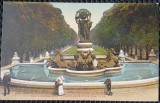Carte Postala, Paris, Le Luxemburg, La Fontaine de Carpeaux , perioada interbelica