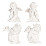 Cumpara ieftin Set 4 Ingeri polirasina alba (4) 16x14x19 cm