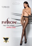 Erotic Line - Ciorapi sexy cu decupaj, negru/roșu, S/M, Orion