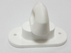Ureche Plastic Rotativ ALB pentru Capsa ovala zincat 42 x 22 mm ( 19.53.3 ) foto