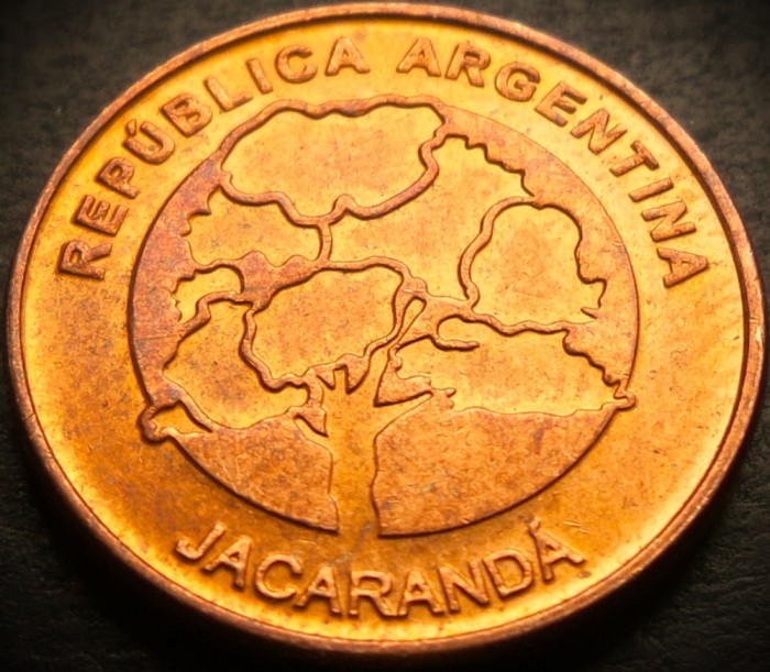 Moneda 1 PESO - ARGENTINA, anul 2017 * cod 458 = JACARANDA - A.UNC