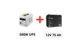 Volt Polska Alimentare ne&icirc;ntreruptibilă pentru pompe de circulație 500W + Green Cell acumulator 75Ah