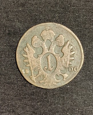 Moneda 1 kreuzer 1800 E Austria foto