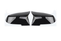 Capace oglinda tip BATMAN compatibile cu BMW Seria 1 2011 - 2019 F20 negru lucios