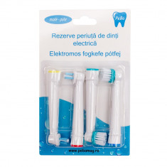 Rezerve periuta de dinti electrica Pebadent Ortho Care, compatibil cu Oral-B, 4 buc Wooden Lux foto