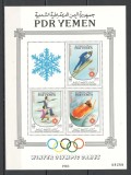 R.P.D.Yemen.1983 Olimpiada de iarna SARAJEVO-Bl. DY.42, Nestampilat